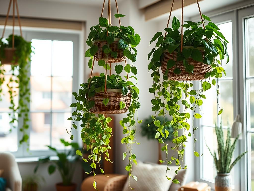 Hanging baskets for trailing plants